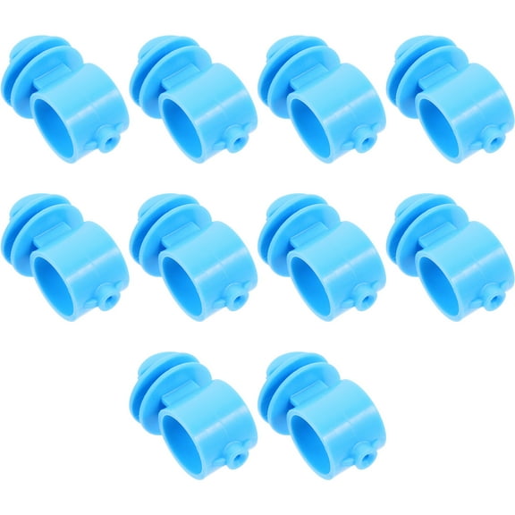 UPKOCH 10Pack Wood Post Insulators Blue PC DIY Enthusiasts Farm Use