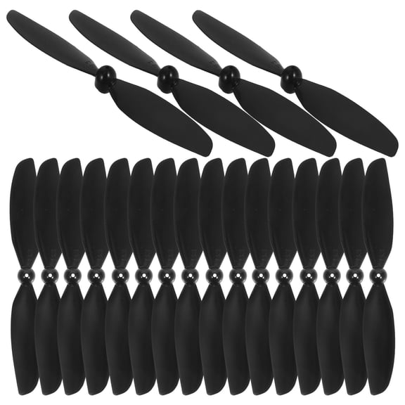 UPKOCH 10Pairs Toy Airplane Accessory For Remote Control Airplane Use Black Plastic Blade Shaped