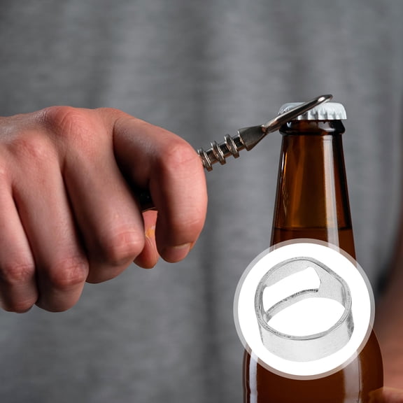 UPKOCH Bottle Opener Design Stainless Steel Silver 10Pcs For Bar Use
