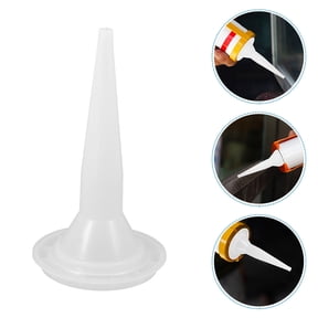 UPKOCH 10Pcs White Plastic Caulk Nozzle Tip for Sturdy and Reliable Performance in Construction