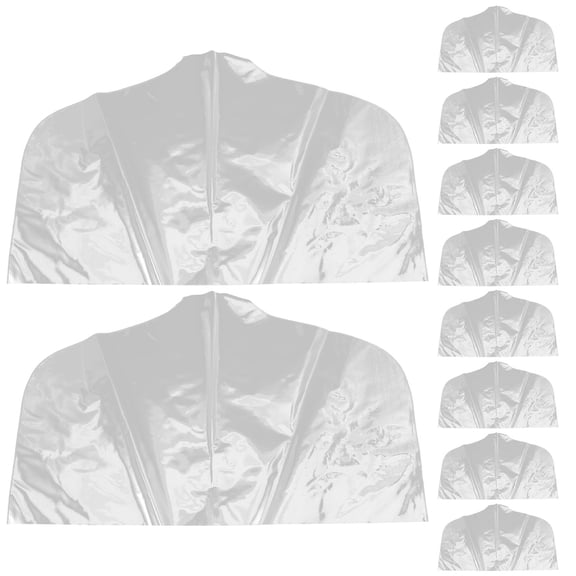 UPKOCH 10Set Clear Pvc Shoulder Covers For Clothes Protective Storage