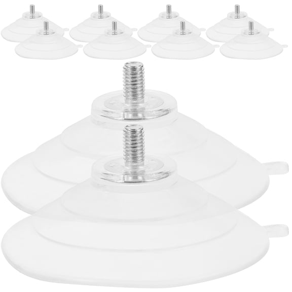 UPKOCH 10pcs Clear Suction Cups Transparent PVC for Assembly