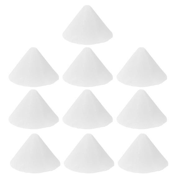 UPKOCH Durable Reusable Alumina Ceramic Refractory Support Nails for Crafts 10pcs Cone Shape High Temperature White