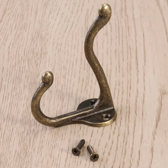 UPKOCH 10pcs Vintage Metal Hook Bronze Wall Mounted Coat Hook for Bedroom