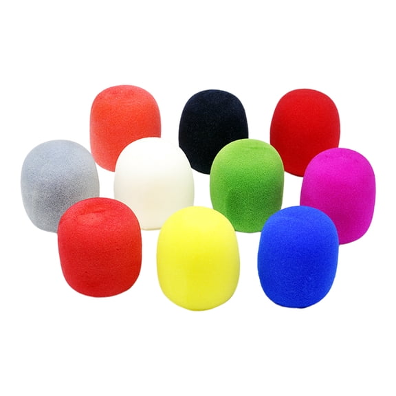 UPKOCH 12Pack Mic Cover for Microphone Assorted Color Noise Reduction for Stage Performance