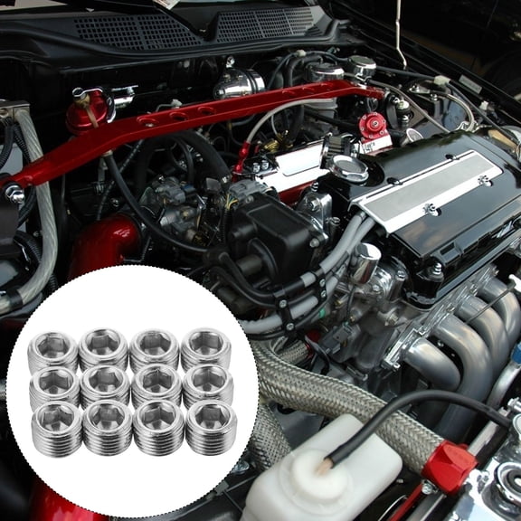 UPKOCH 12Pcs Plug Hose Fittings Countersunk Sealing For Intake Manifold Water Ports 0.20x0.20x0.20in