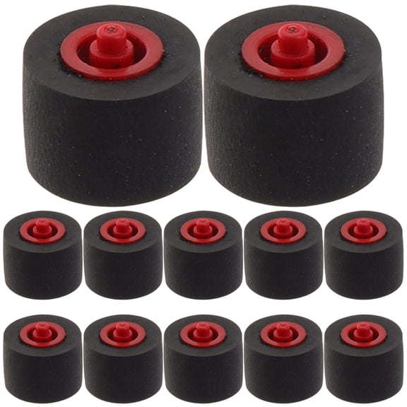 UPKOCH Magnetic Tape Roller Pinch Roller Plastic Black 12pcs