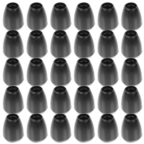 UPKOCH 15 Pairs of Stethoscope Replacement Pieces in Black Silicone for Veterinarians