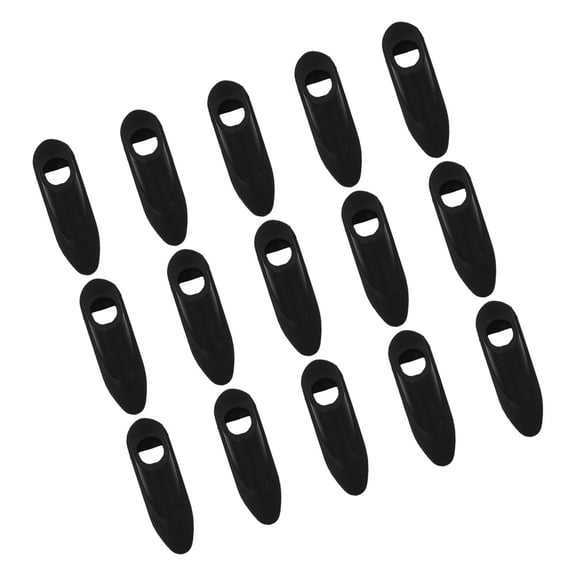 UPKOCH 15Pcs Plastic Black Bike Cable Pipe Clamp for Bicycle Cable Protection 1.2X0.4X0.4in