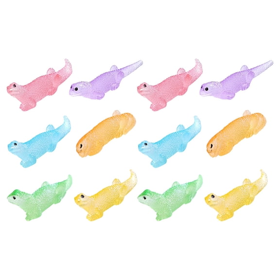 UPKOCH 15pcs Luminous Resin Animal Figurines For Micro Landscape Glow In The Dark Decor For Hobbyists