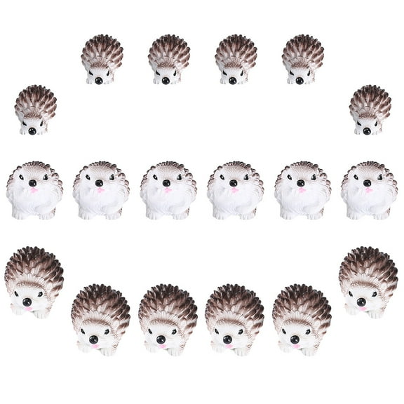 UPKOCH 18pcs Small Resin Animals Mini Animal Figurines for Micro Landscape Decoration