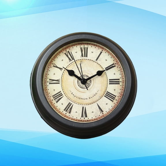 UPKOCH 1PC Retro Style Clock Glass Table Clock for Bedroom Use with Silent Time Display Function