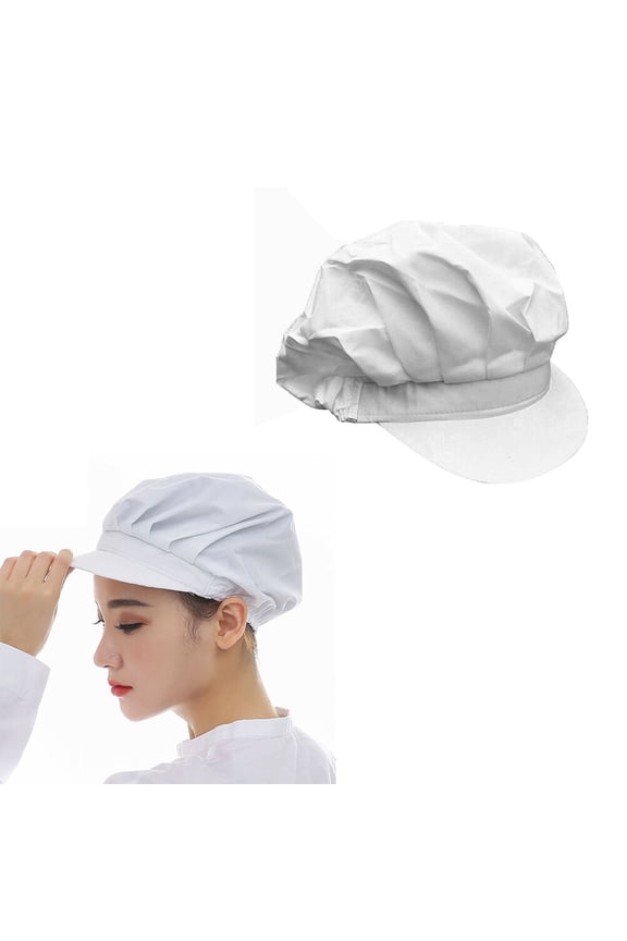 1Pack Baker Hat in White Color for Professional