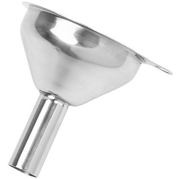 UPKOCH 1Pack Conical Silver Stainless Steel Funnel Oil Transferring Pouring Kitchen Tool 4.2x2.4x2.4in