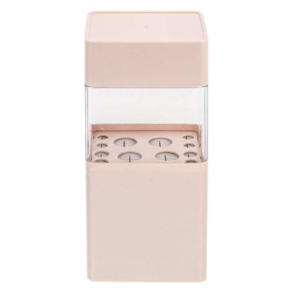 UPKOCH 1Pack Cosmetic Holder Plastic Brush Box for Women in Pink Color with Waterproof Feature