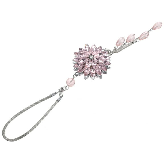 UPKOCH 1Pack Cute Car Accessories Car Hanging Ornament Pink Crystal Flower Shape for Car Interior Decor