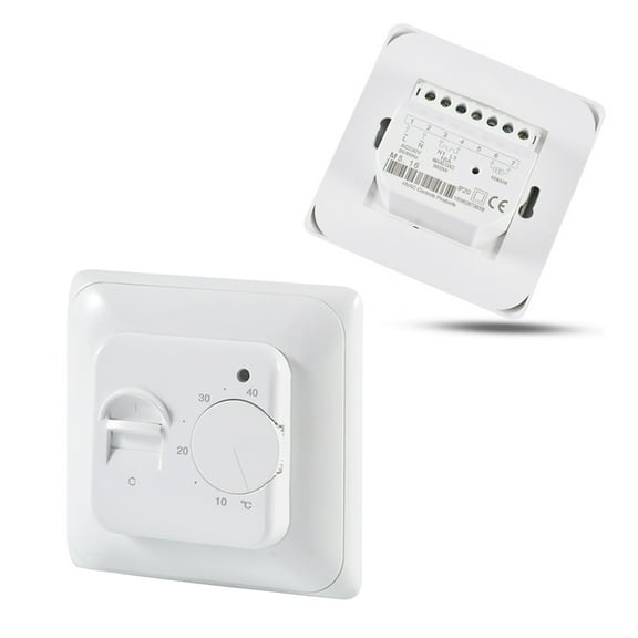 UPKOCH 1Pack Mechanical Manual Temperature Controller with NTC Sensor for Room Temperature Control 8.6*8.6*5in