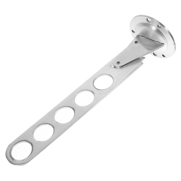 UPKOCH 1Pack Multipurpose Wall Clothes Rack Silver Stainless Steel Foldable and Adjustable for Apartment
