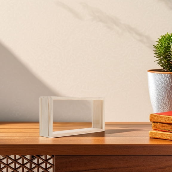 UPKOCH 1Pack Pressing Flower Display Frame Vintage Style Multi Color 26.00X13.00X5.50Cm Pine Acrylic Diy Enthusiasts