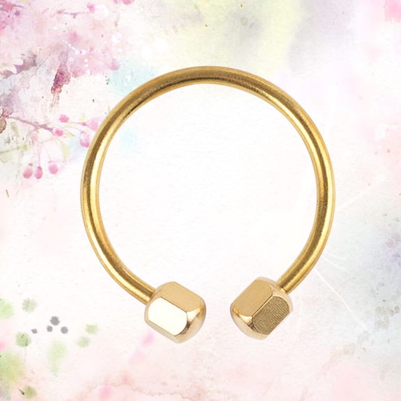 UPKOCH 1Pc Pure Brass Keychain Outdoor Simple Golden Key Ring Durable