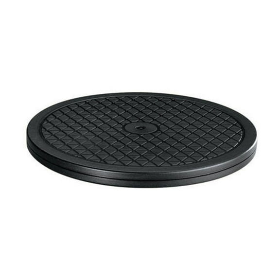 UPKOCH 1Pack Rotate Turntable Sculpting Wheel 25x25x2cm Black PVC for Furniture Tea Cup Water Cup Display Items