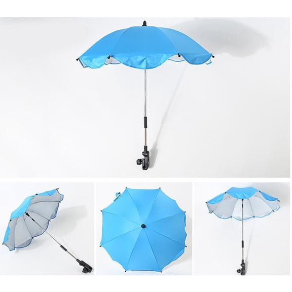 UPKOCH 1Pack Stroller Umbrella Attachment Baby Stroller Umbrella Light Blue for Parents