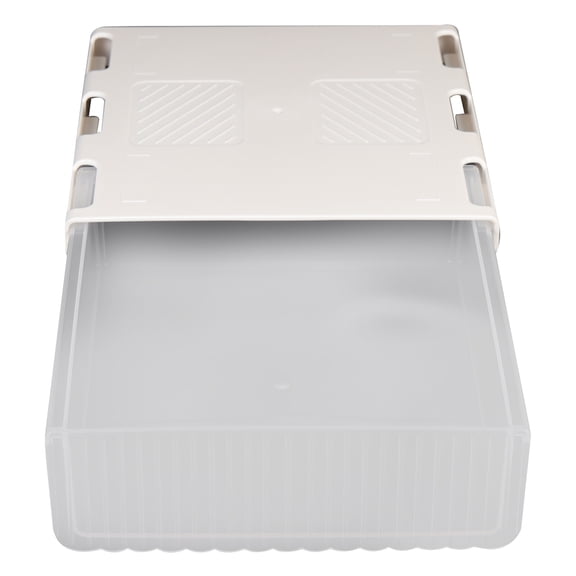 UPKOCH 1Pack White Plastic Drawer Type Box for Office Supplies in Home Office