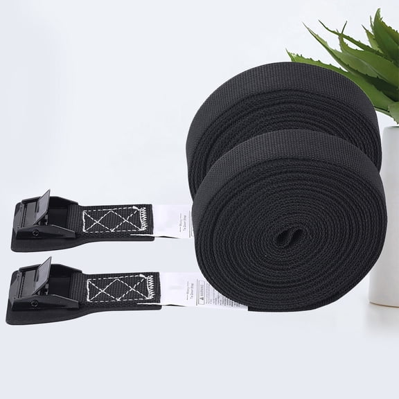 UPKOCH 1Pair Binding Belts for Luggage Durable Black Car Roof Rack Tie Down Straps with Quick Fastening