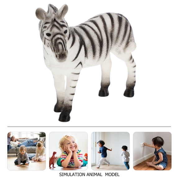 UPKOCH 1Pc Simulation Animal Model for Playtime and Educational Use in Zebra Shape
