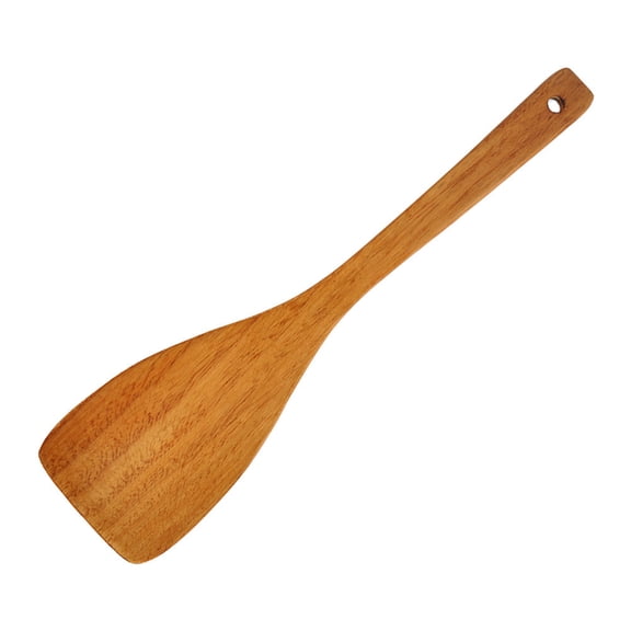 UPKOCH 1Pcs Brown Wood Spatula for Professional Chefs Home Cooks Non Stick Pans