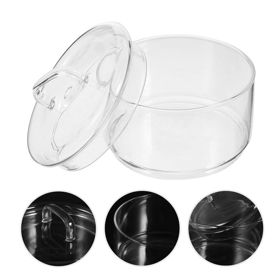 UPKOCH Reusable Airtight Jars Kitchen Food Sealing Jar Transparent Glass 1Pcs 4.3x3.9in