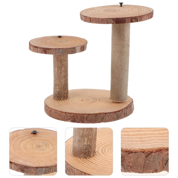 UPKOCH 1Pcs Succulent Planter Stand Wood Pot Stand Multi Display Stand for Household Item