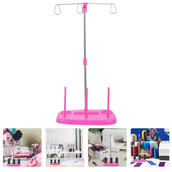 UPKOCH 1Pcs Thread Holder Rosy Alloy Eliminates Thread Breaking for Sewing and Embroidery