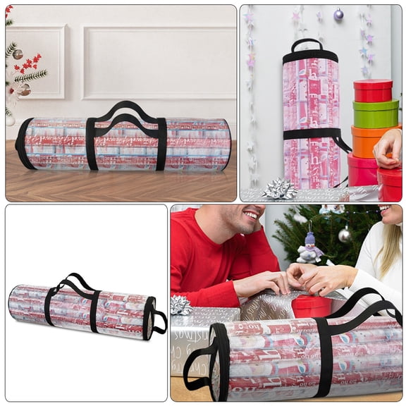 UPKOCH 1Pcs White Storage Bag Dust-proof for Wrapping Paper and Holiday Use
