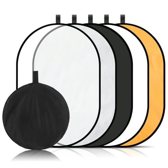 UPKOCH 1Set Collapsible Nylon Reflector Panel for Light Control and Soft Illumination 35.4x23.6x0.4in