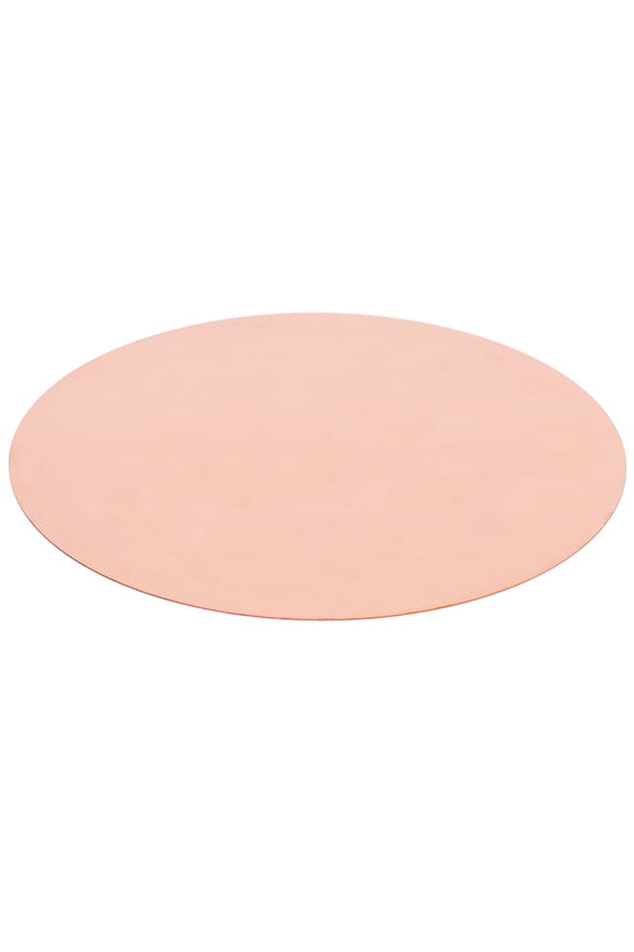 Round Copper Plate Rose Gold 1Set 11.8X11.8X0.04In