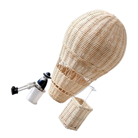 UPKOCH 1Set Hot Air Balloon Ornaments Khaki Synthetic Material Hanging Decoration Lovers Garden
