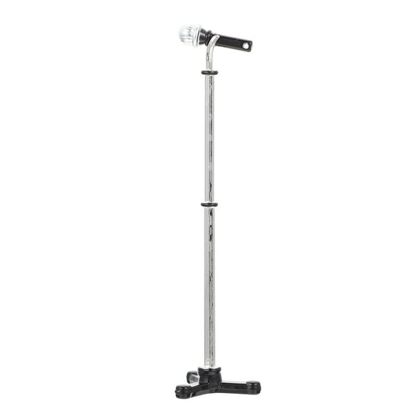 UPKOCH Miniature Microphone Shape Stand Zinc Alloy 1 Set 3.5x0.9x0.9in