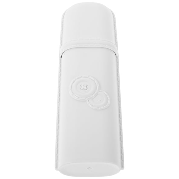 UPKOCH Travel Toothbrush Toothpaste Holder White 1Pack 8.1x2.4x1.4in