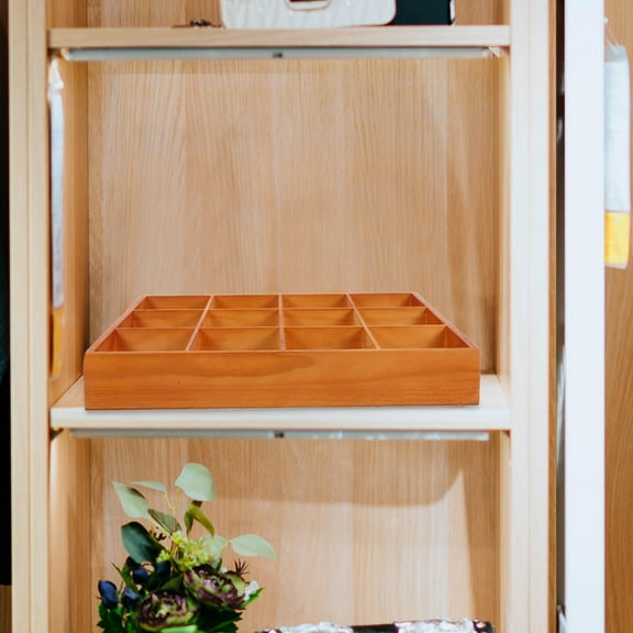 UPKOCH 1Set Rectangular Wooden Closet Organizer For Home Organization Open Design