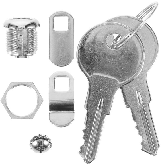 UPKOCH 1Set Silver Box Lock With Keys Multi-functional Rv Cabinet Locks For General Users