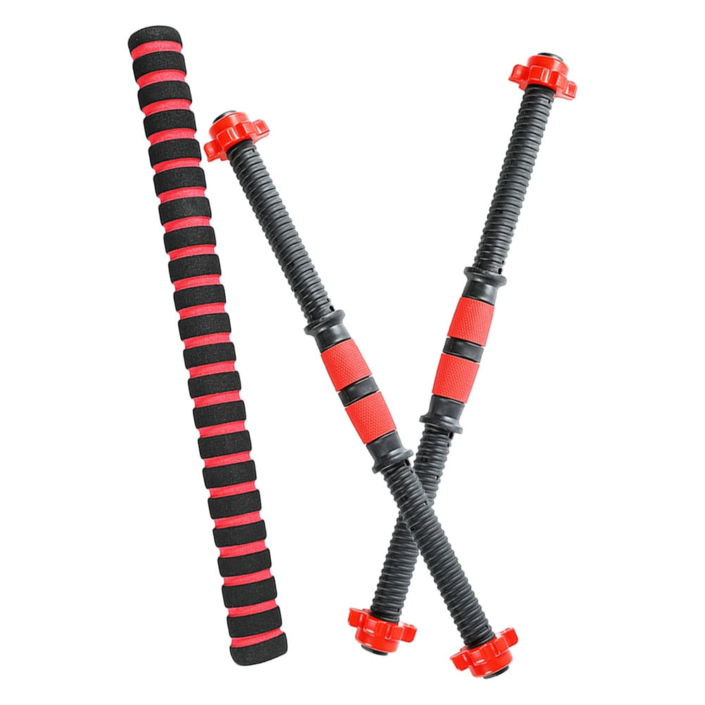UPKOCH Threaded Dumbbell Bars Dumbbell Extension Rod Red Universal Design Women 1 Set