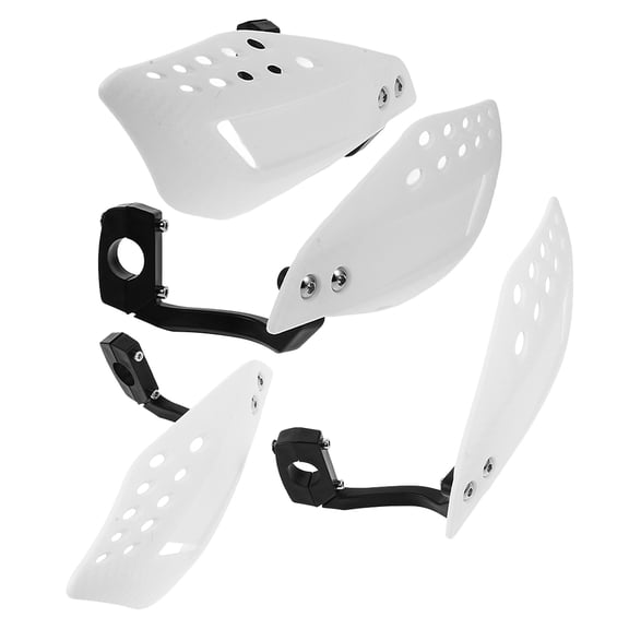 UPKOCH 2Pairs Multifunction White Motorcycle Handguards for Motorbike