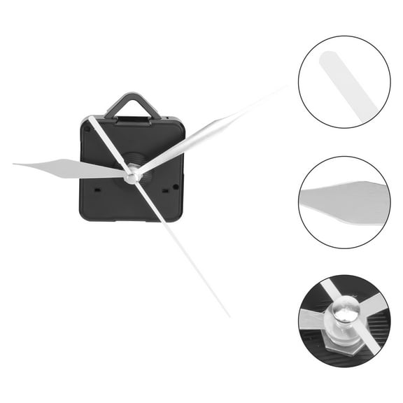 UPKOCH 2Pcs Black Clock Movement Replacement Kit Quiet Mute Clock Mechanism