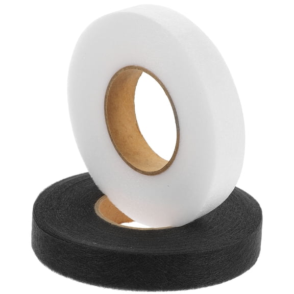 UPKOCH 2 Rolls Double Sided Film Garment Interlining Fabric Non Woven Iron On for Home Projects