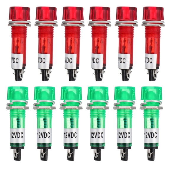 UPKOCH 20 Pcs Green Cluster Lights for Automobile with Alarm Indicators 10mm