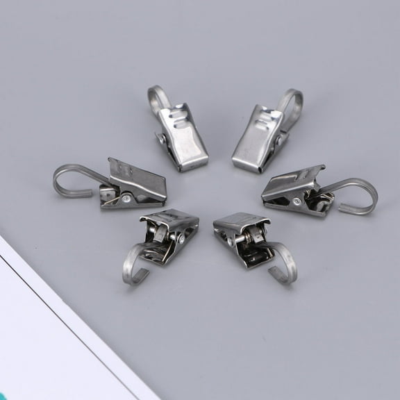 UPKOCH 20PCS Window Curtain Holder Stainless Steel for Hanging Curtains in Clinic Use