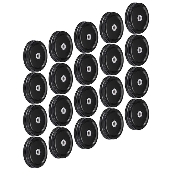 UPKOCH Jar Lid Seal Regular Mouth Tinplate Reusability Home Users Food Storage 20Set