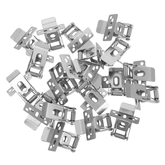 UPKOCH 20Pack Recessed Light Clips Iron Silver Light Fixture Parts for Ceiling Lighting