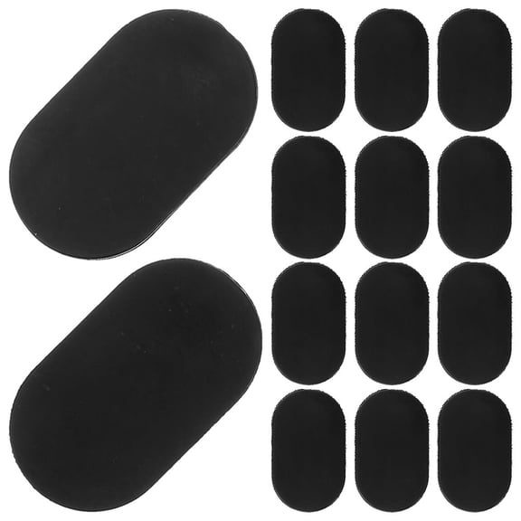 UPKOCH 20Pcs Black Rubber Bank Stopper Oval Replacement for Easy Retrieval